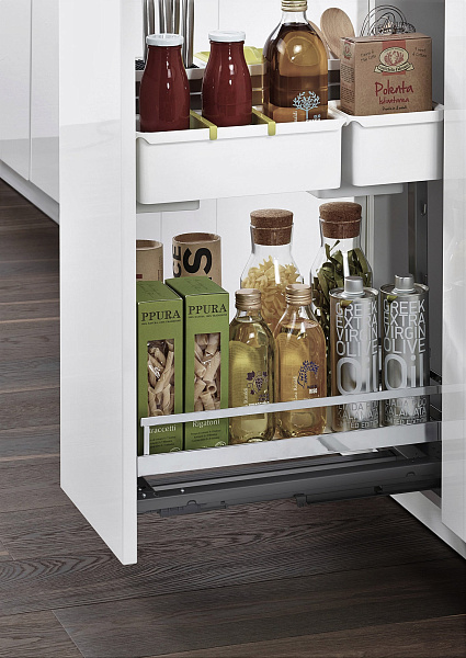 КОМПЛЕКТ ПВ Юбокс, Диспенса 90° 300 мм, H 1200-1600, Арена КЛАССИК, 3 полки + 1 Юбокс, цвет ТИТАН Kessebohmer | официальный магазин