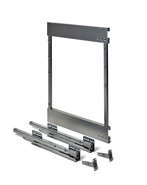 Комплект установочный левый, Комфорт II, H 654, Рама 630 мм + направляющие + крепления, цвет АНТРАЦИТ